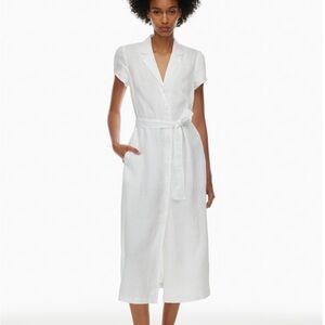 BNWT ARITZIA 100% Organic Linen Shirt Dress .